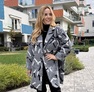Smoothi kabát szürke – Mintás női kabát – Innova Fashion – 3. kép